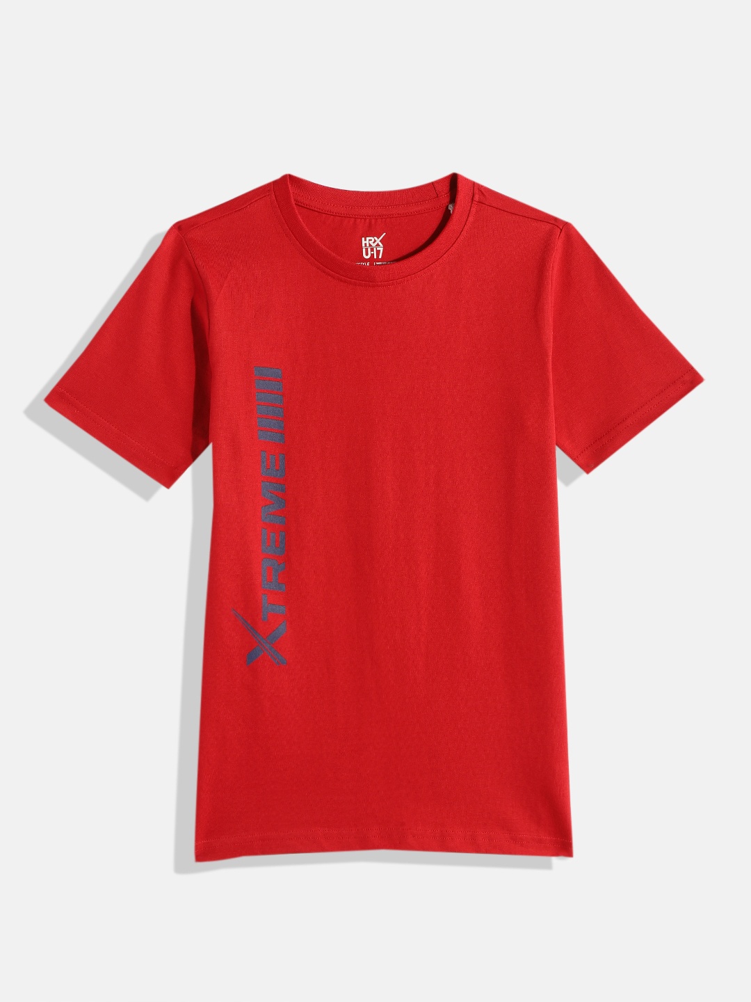 

HRX by Hrithik Roshan Boys Typography Printed T-shirt, Red