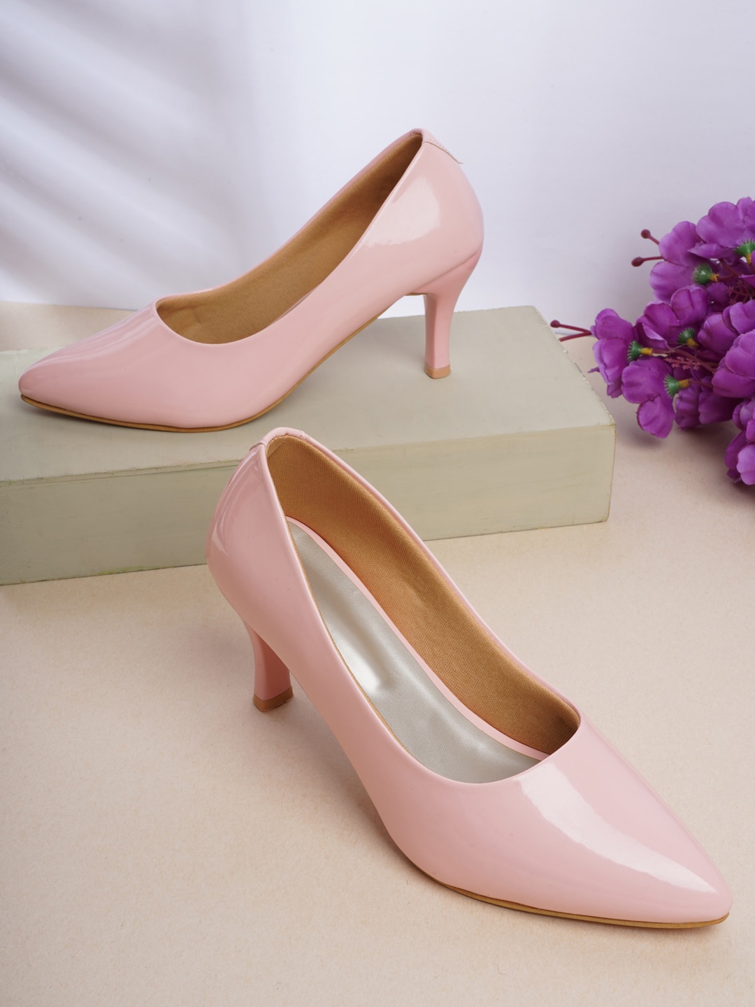 

Walkfree Pointed Toe Slim Heel Pumps, Pink