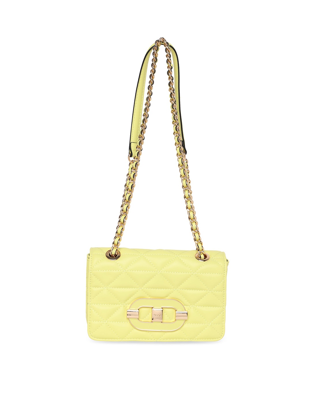 

ALDOQC COMPLETED Textured Structured Handheld Bag, Yellow