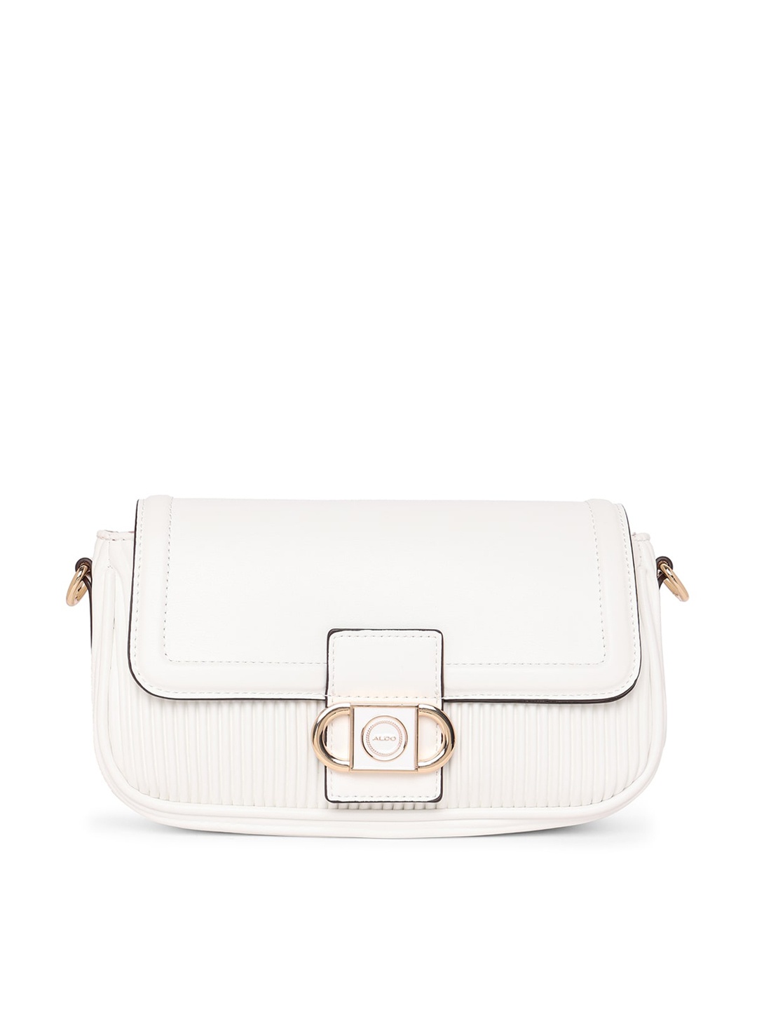 

ALDO Textured Bowling Sling Bag, White