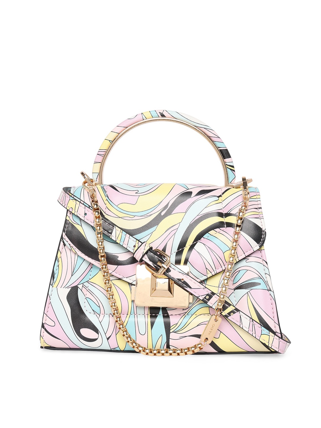 

ALDO Printed Shopper Handheld Bag, Pink