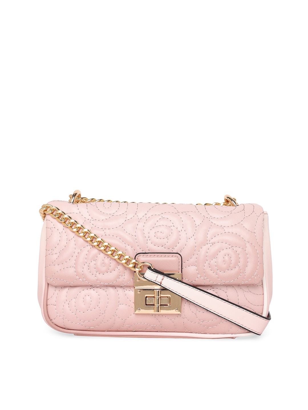 

ALDO Textured Structured Sling Bag with Quilted, Beige