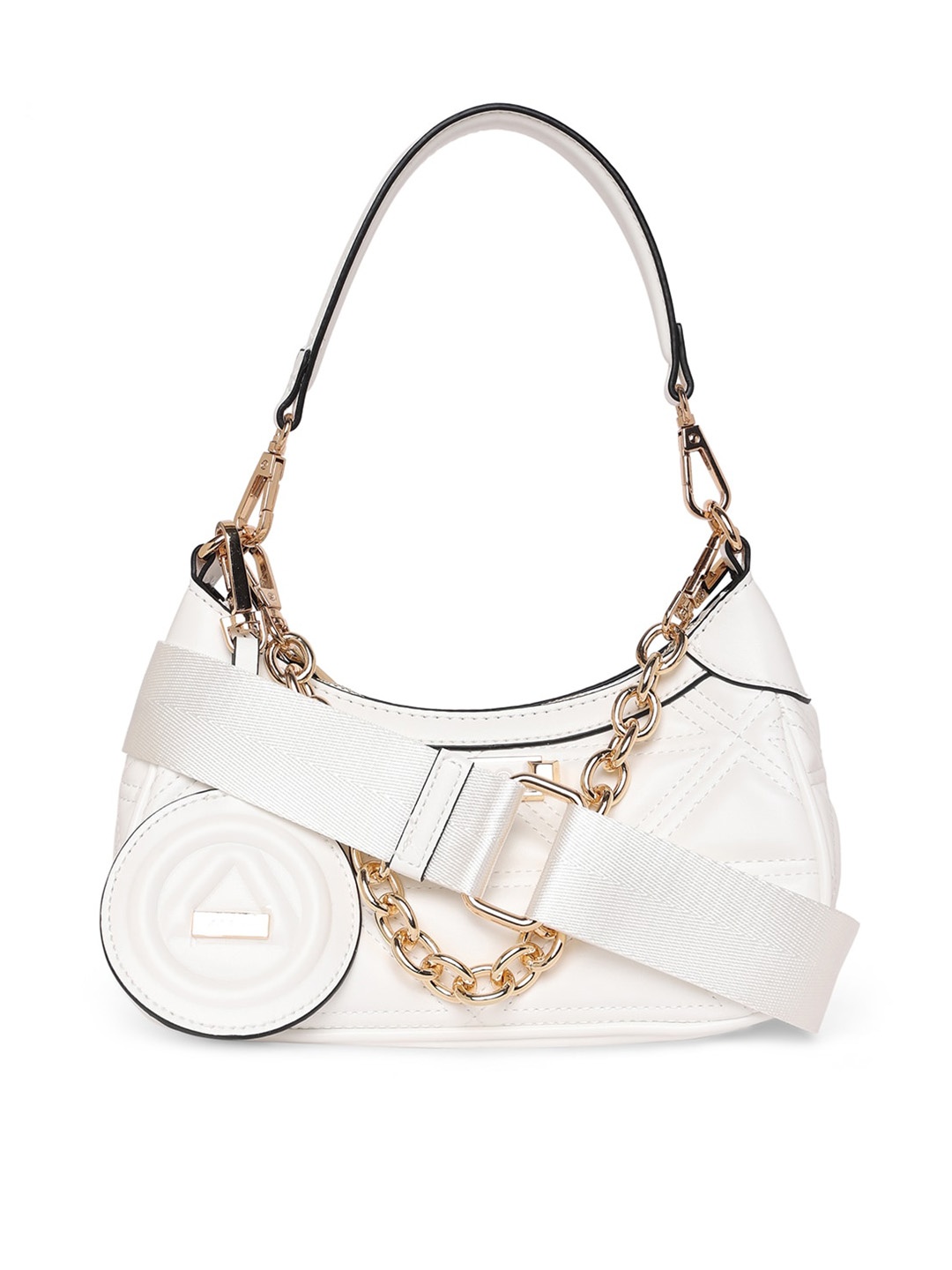 

ALDO Structured Handheld Bag with Bow Detail, White