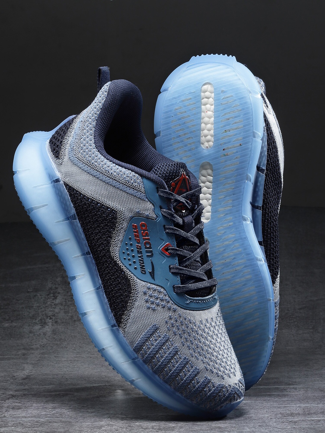 

ASIAN Men Lightweight Memory Foam Mesh Sneakers, Navy blue