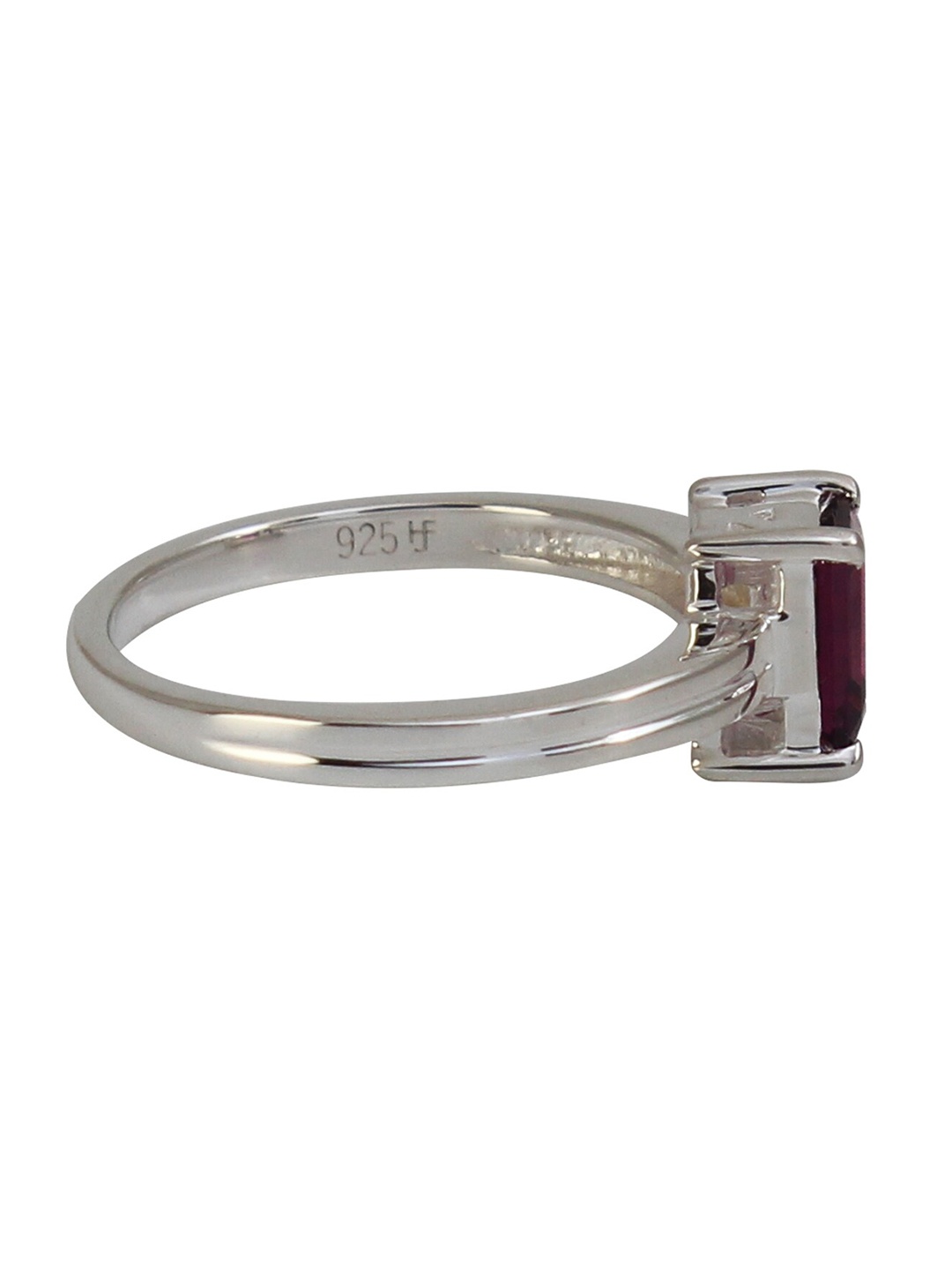 

HIFLYER JEWELS Sterling Silver Garnet-Studded Finger Ring, Purple