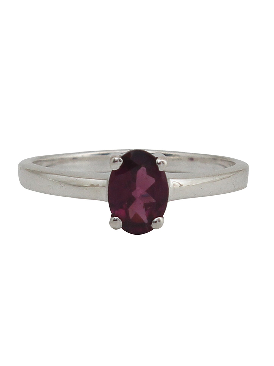 

HIFLYER JEWELS Sterling Silver Garnet Studded Finger Ring, Purple