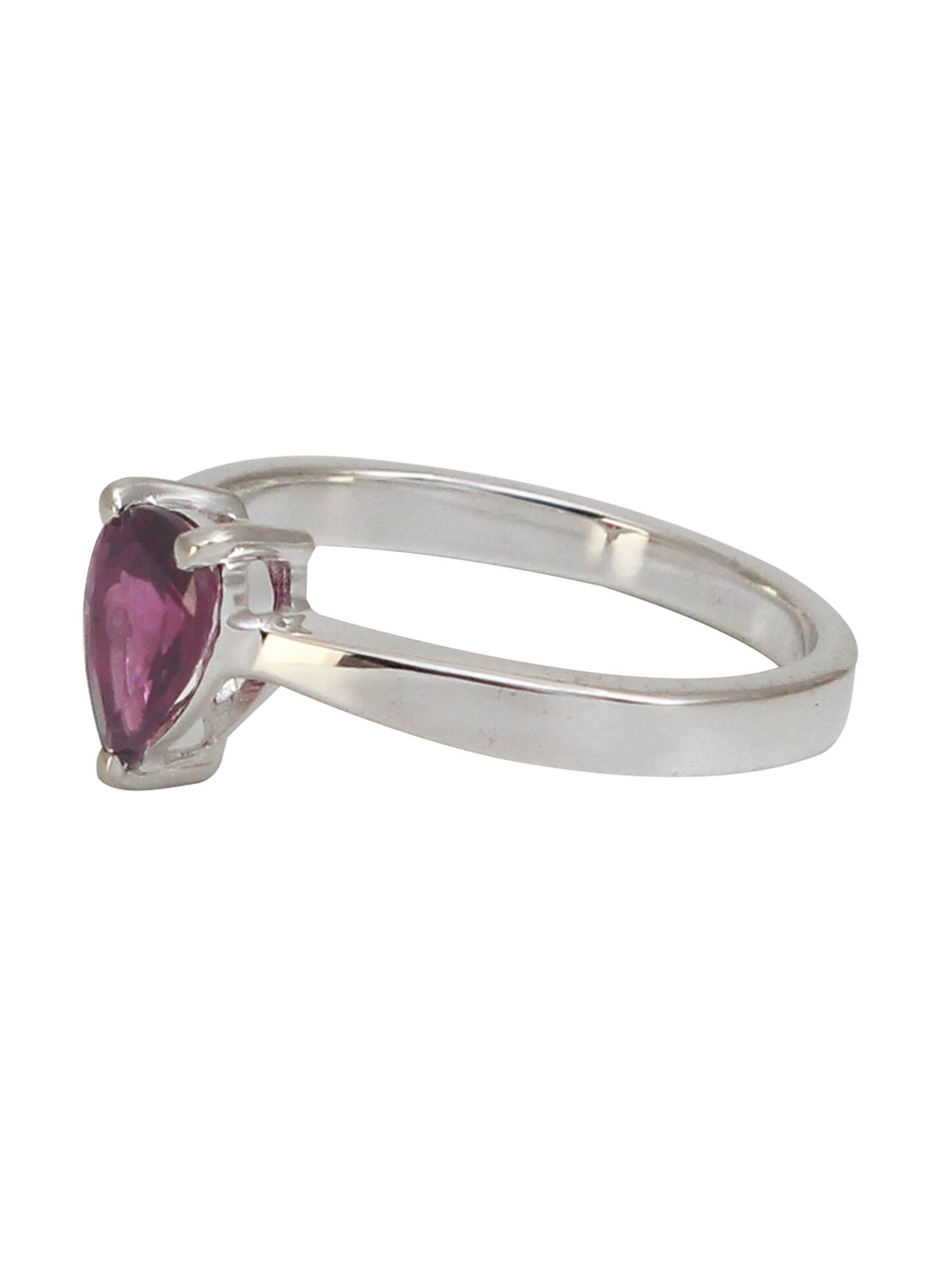 

HIFLYER JEWELS Sterling Silver Garnet Studded Finger Ring, Purple