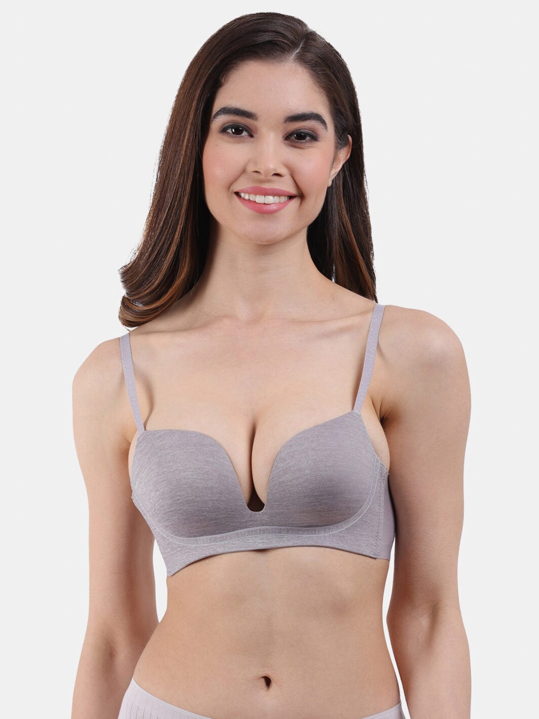 

Amour Secret Lightly Padded Bra, Grey
