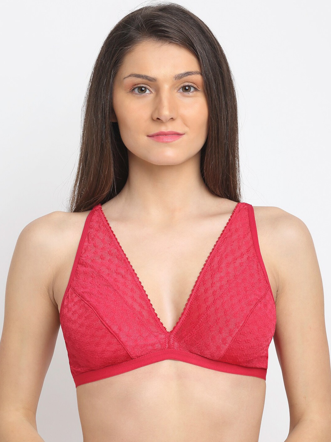 

EROTISSCH Non-Wired Non-Padded Bralette, Magenta