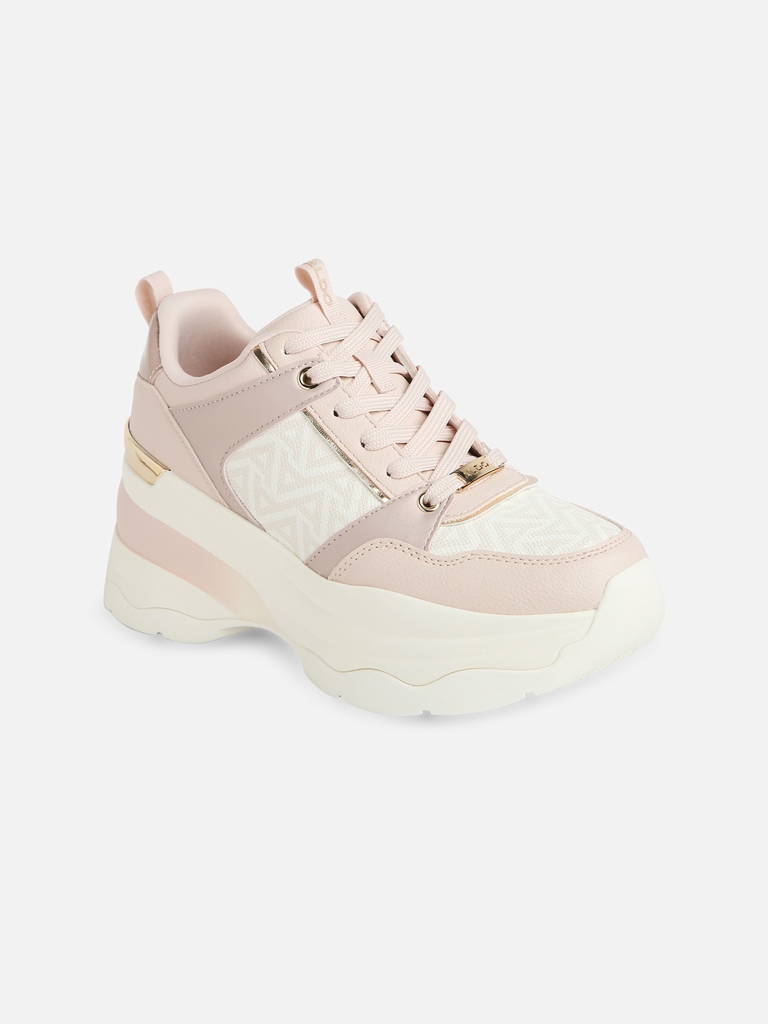 

ALDO Women Textured Comfort Insole Basics Sneakers, Pink
