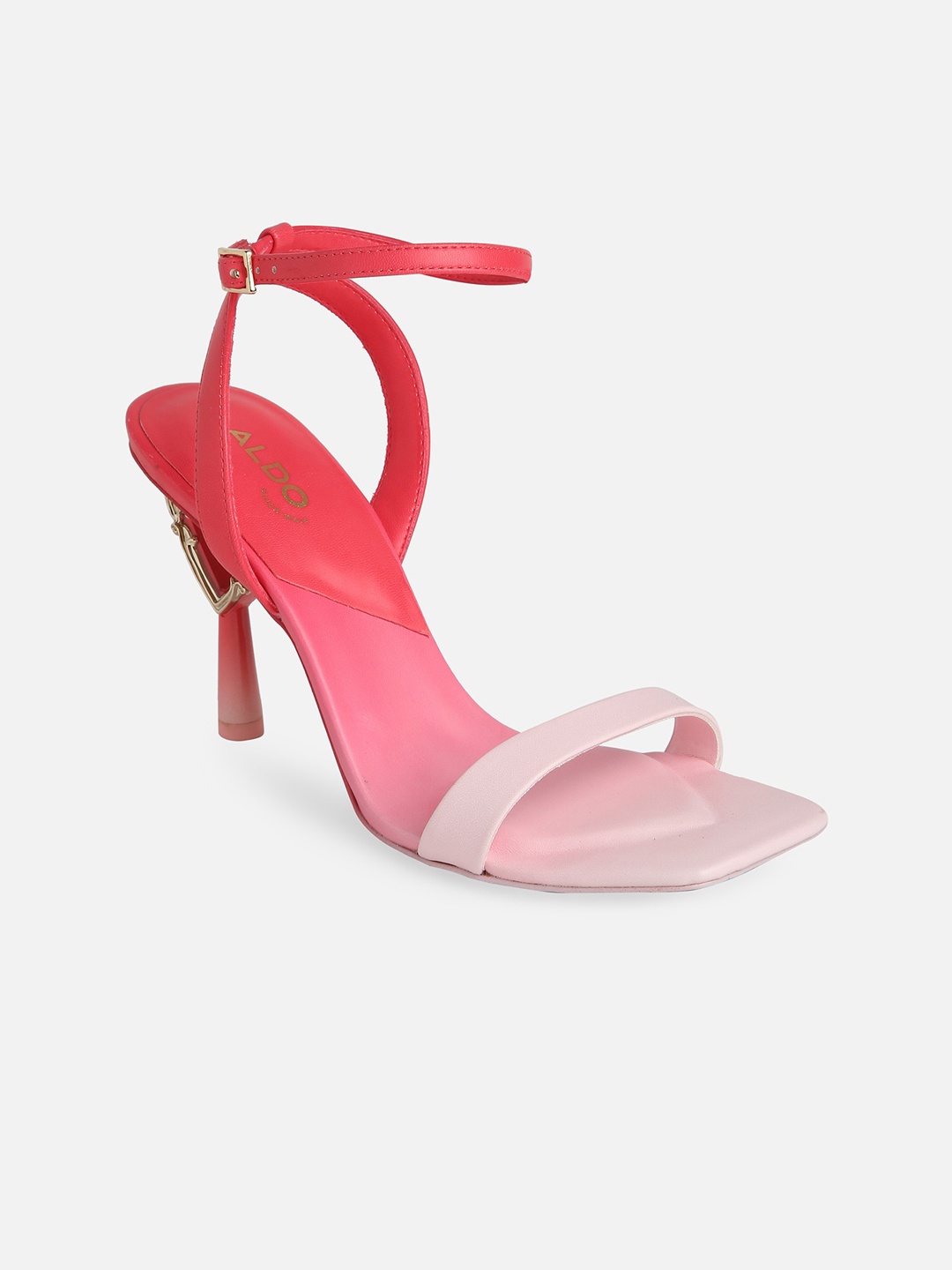 

ALDO Embellished Open Toe With Ankle Loop, Red