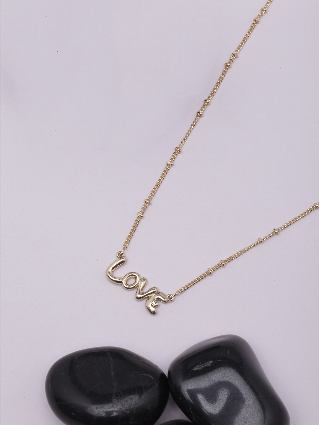 

DressBerry Gold-Plated Alphabet Love Chain