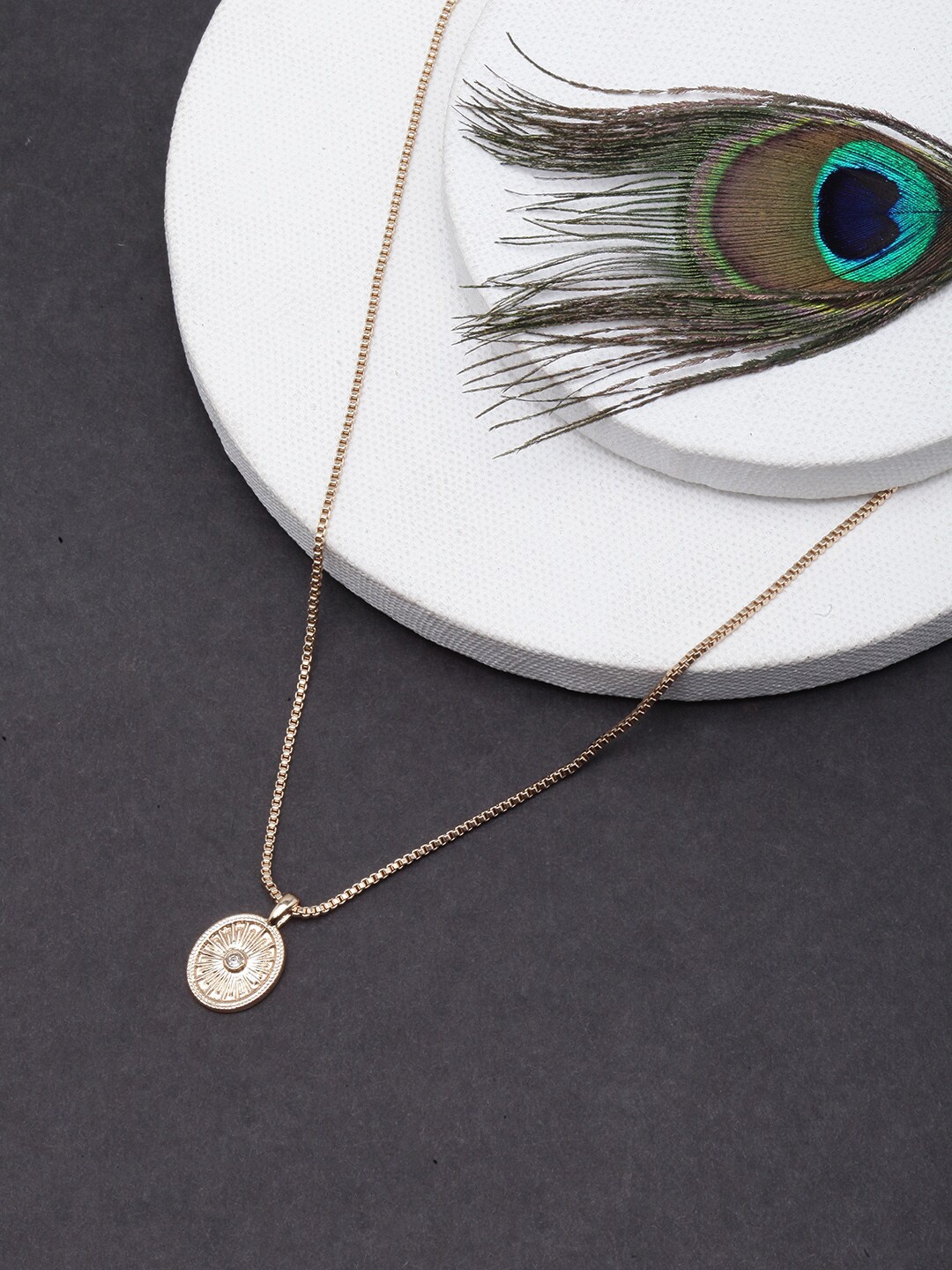

DressBerry Brass Gold-Plated Necklace