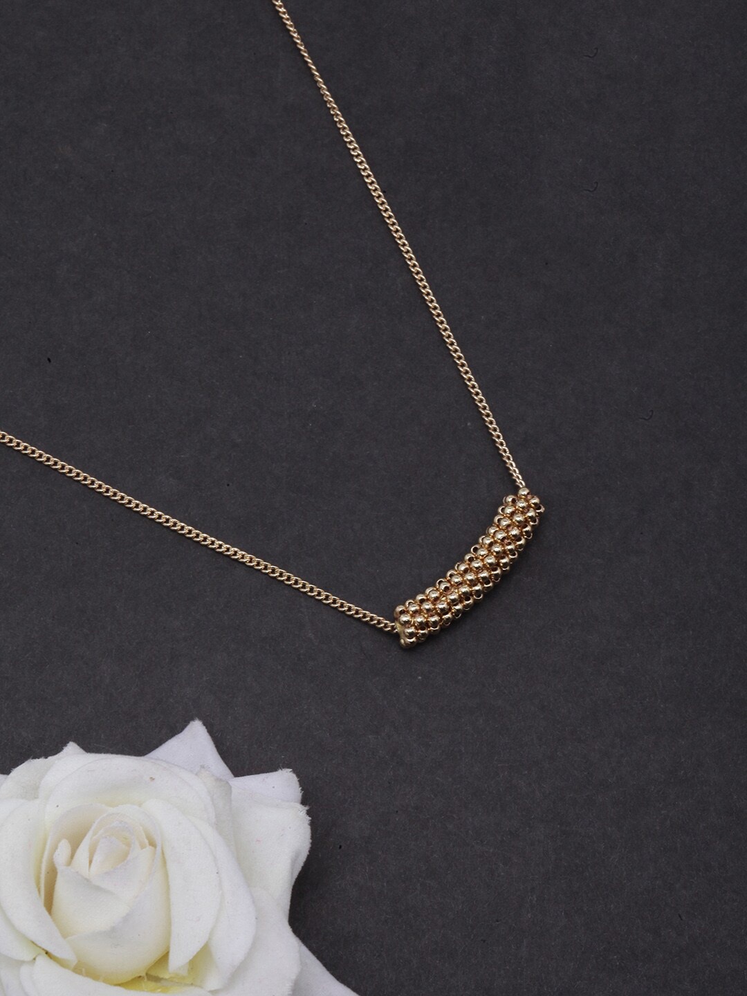 

DressBerry Brass Gold-Plated Necklace