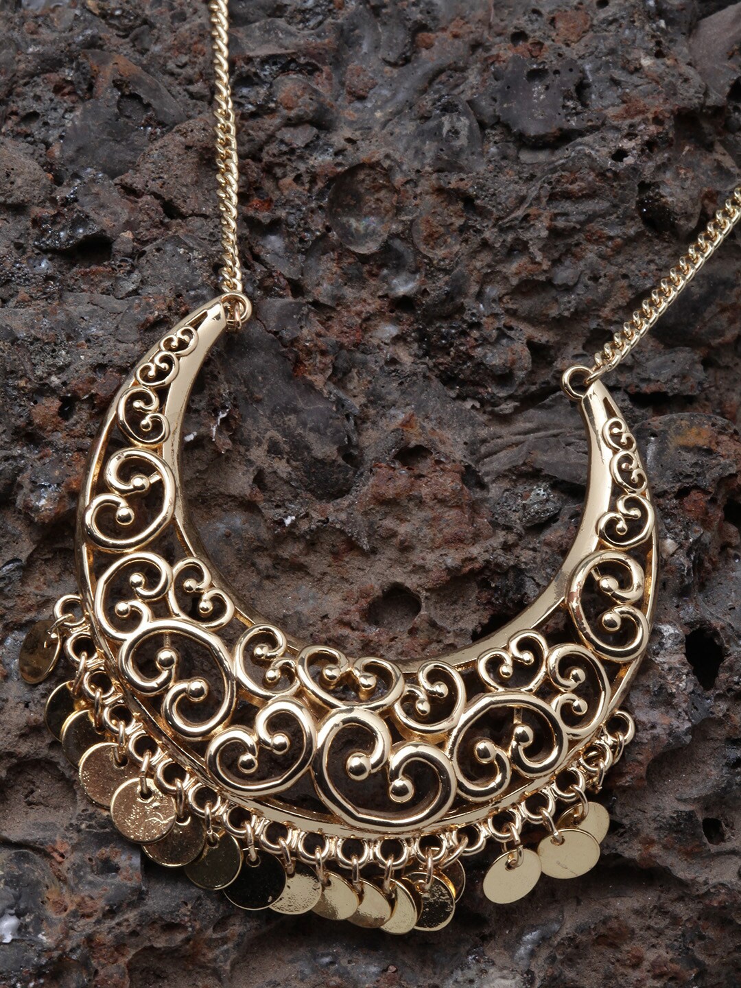 

DressBerry Brass Gold-Plated Necklace