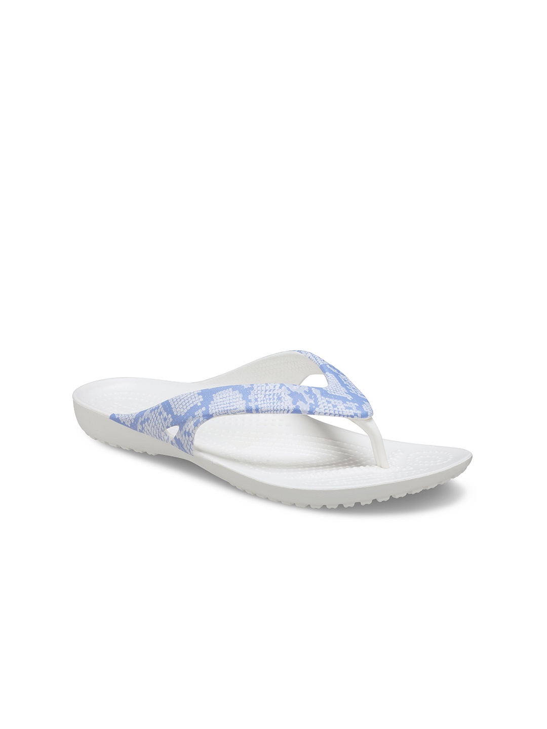 

Crocs Women Printed Croslite Thong Flip-Flops, White