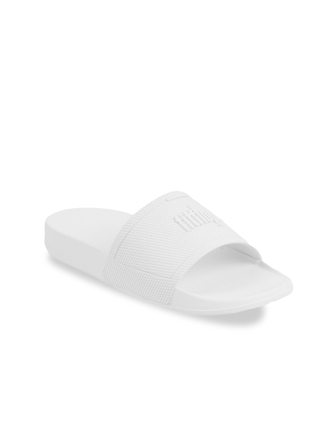 

fitflop Women Self Design Rubber Sliders, White