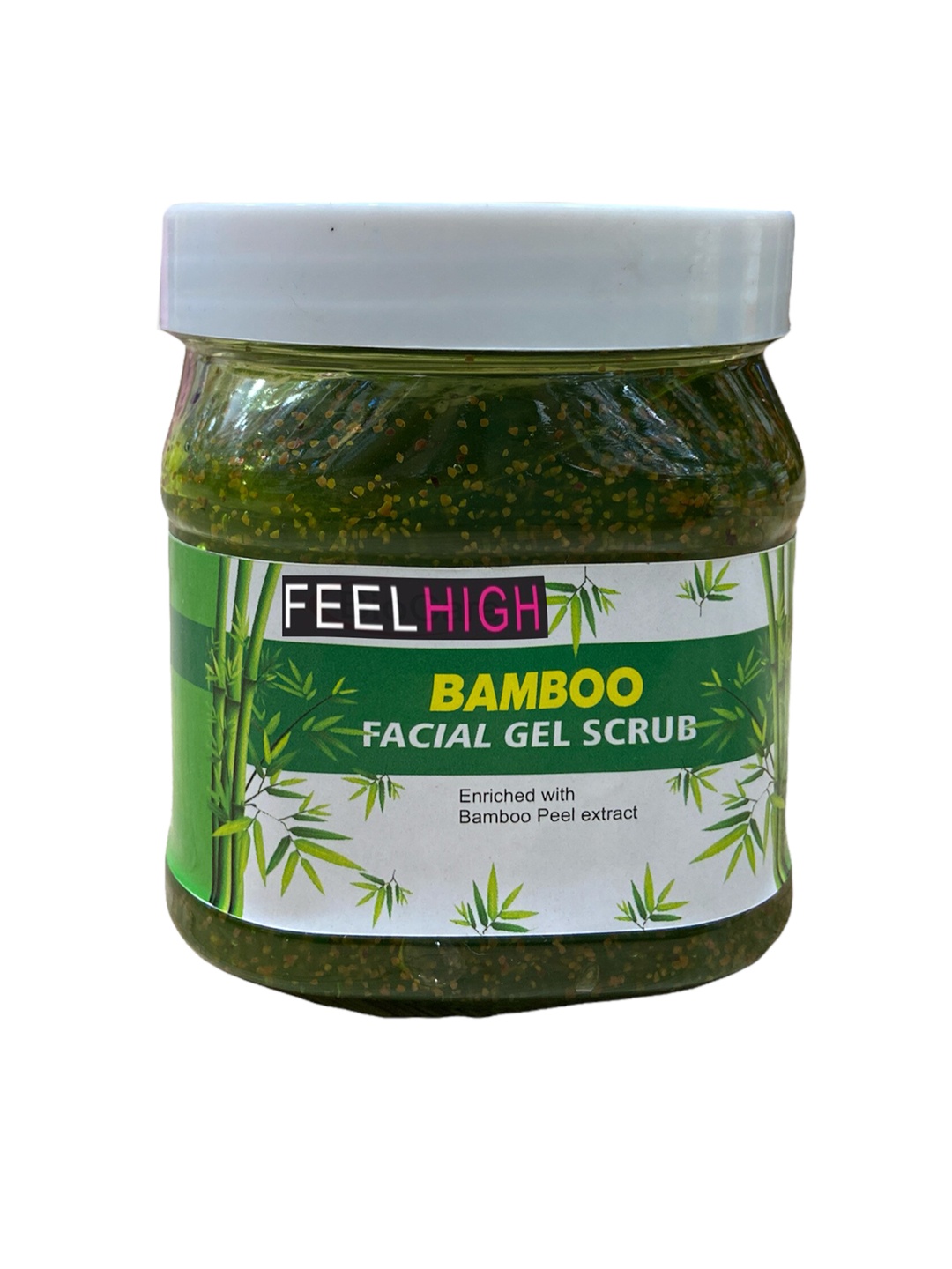 

FEELHIGH Bamboo Face & Body Gel Scrub Enriched With Bamboo Peel Extract - 500 ml, Green