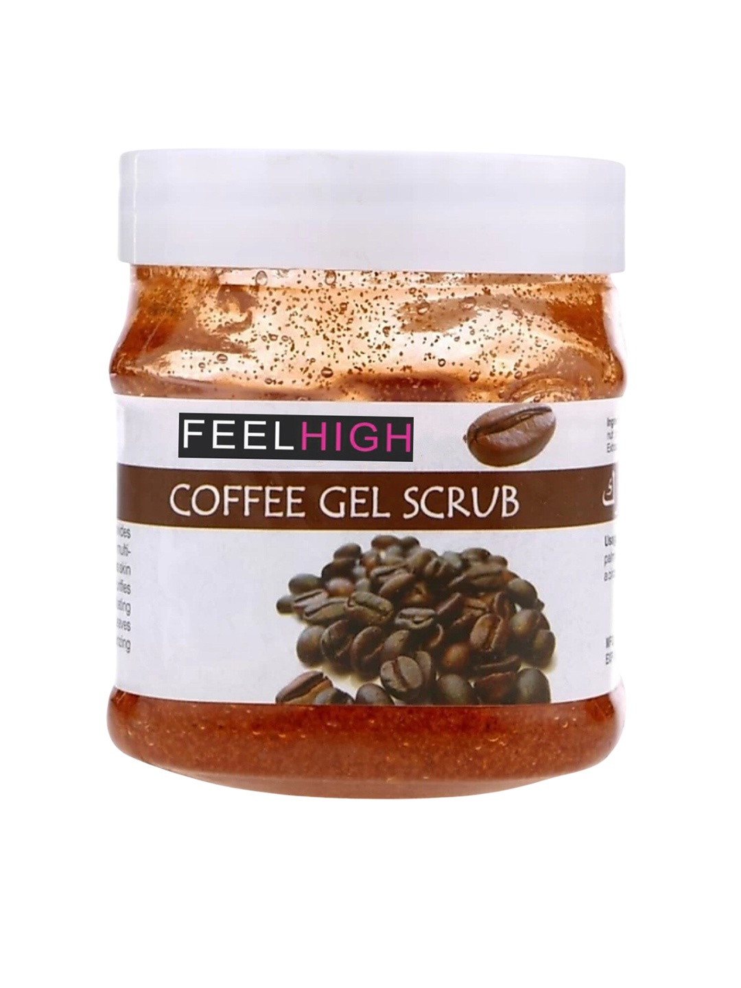 

FEELHIGH Coffee Gel Face & Body Scrub With Coffee Extract - 500 ml, Brown