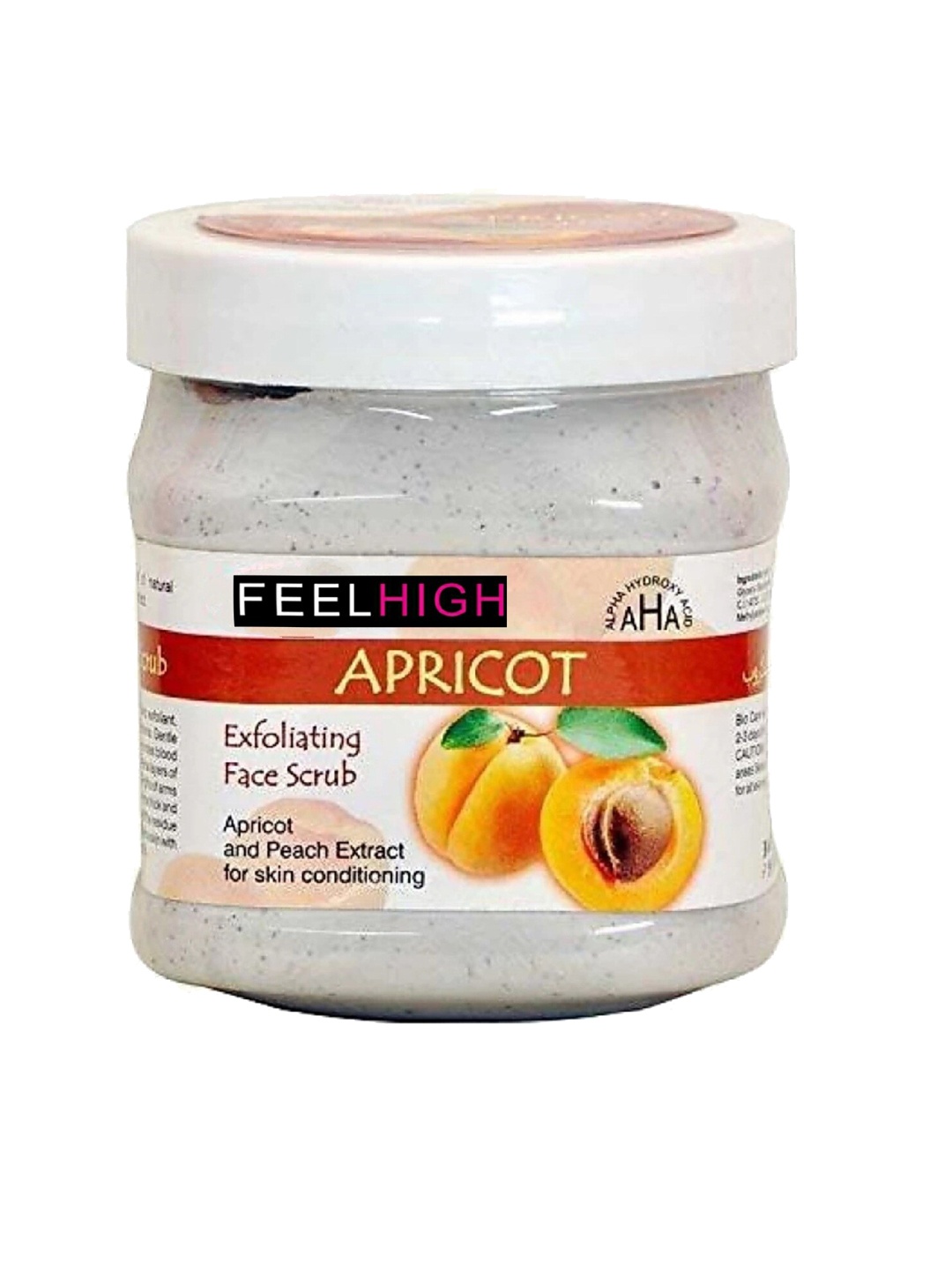 

FEELHIGH Apricot Exfoliating Face Scrub with Peach Extract - 500 ml, White