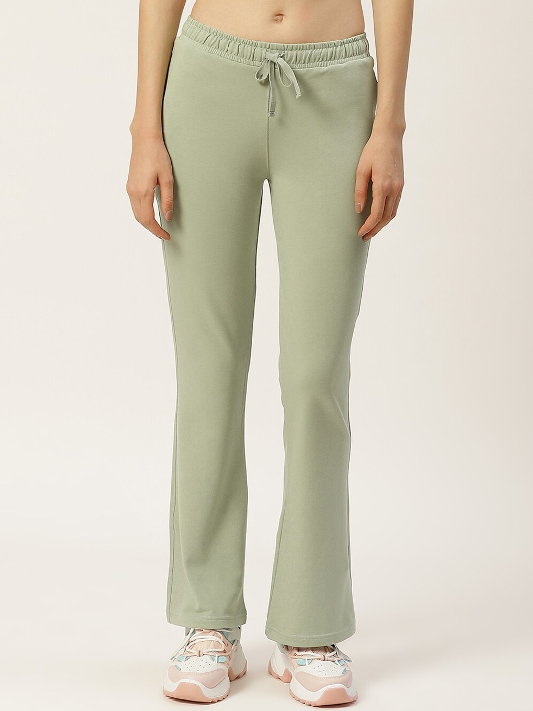 

FEMEA Women Bootcut Fit Track Pants, Green