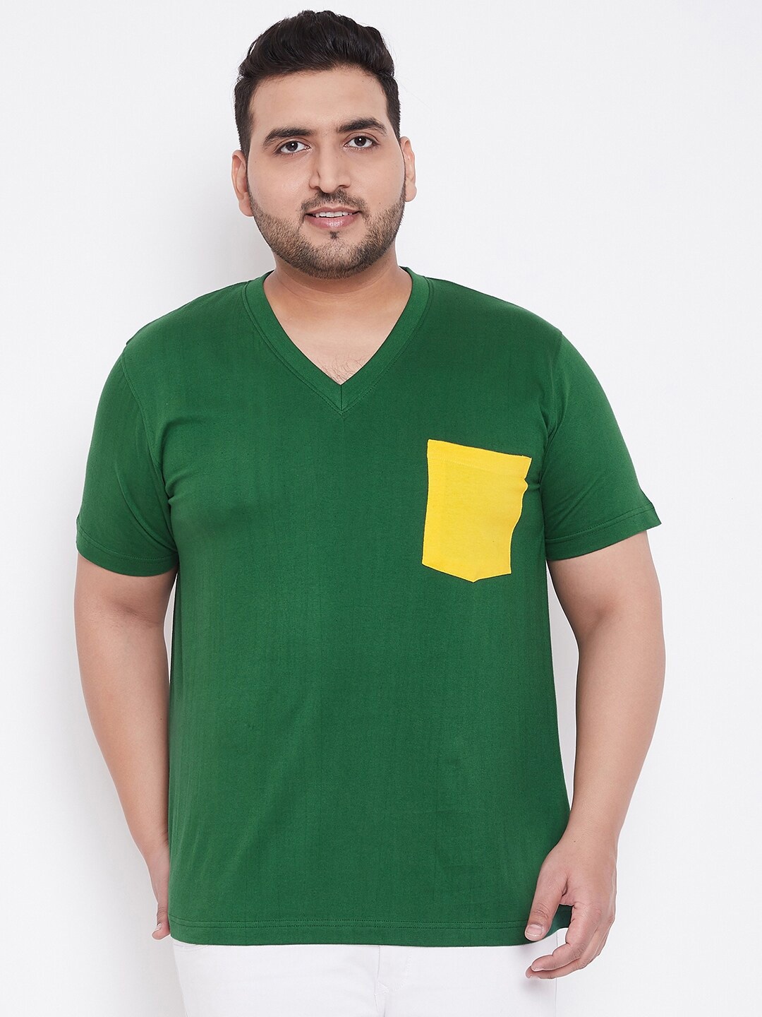 

bigbanana Round Neck Pure Cotton Bio Finish T-shirt, Green