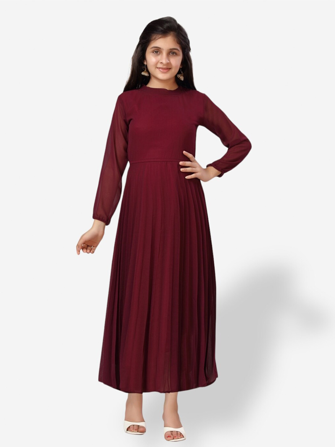

Aarika Girls Georgette Maxi Dress, Purple