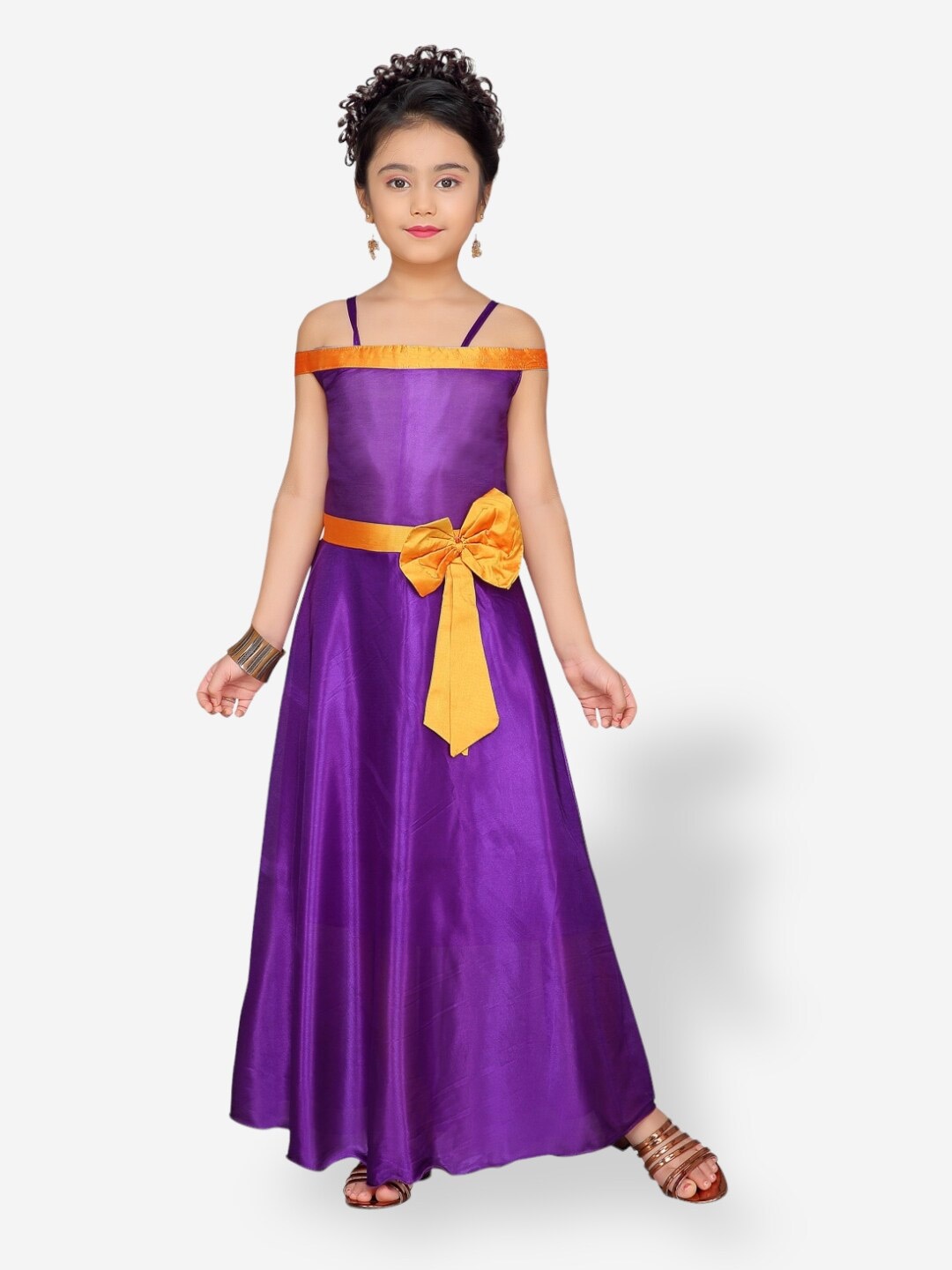 

Aarika Girls Shoulder Straps Maxi Dress, Purple