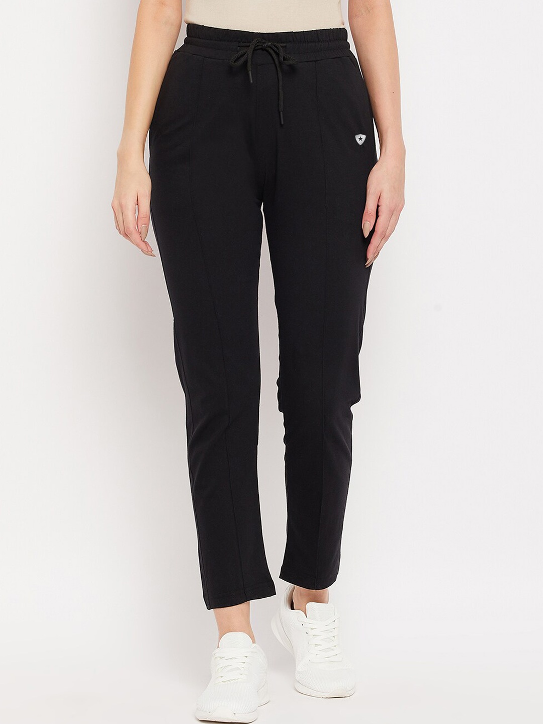 

FRENCH FLEXIOUS Women Mid-Rise Track Pants, Black