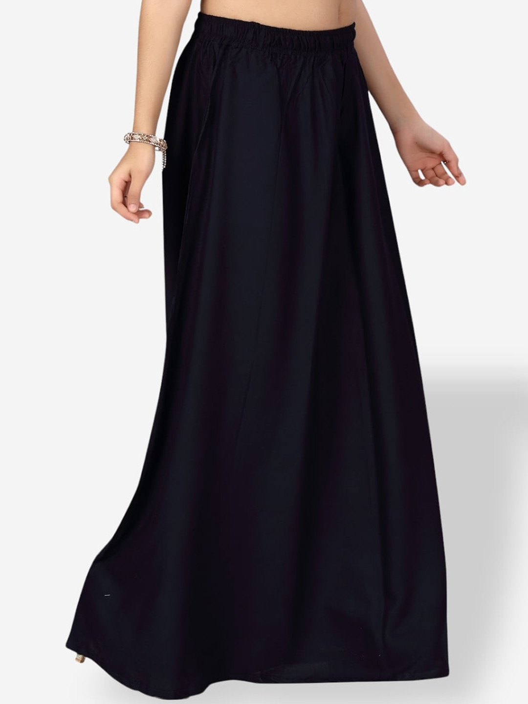 

Aarika Girls Pure Cotton Maxi A-Line Slip-On Skirt, Navy blue