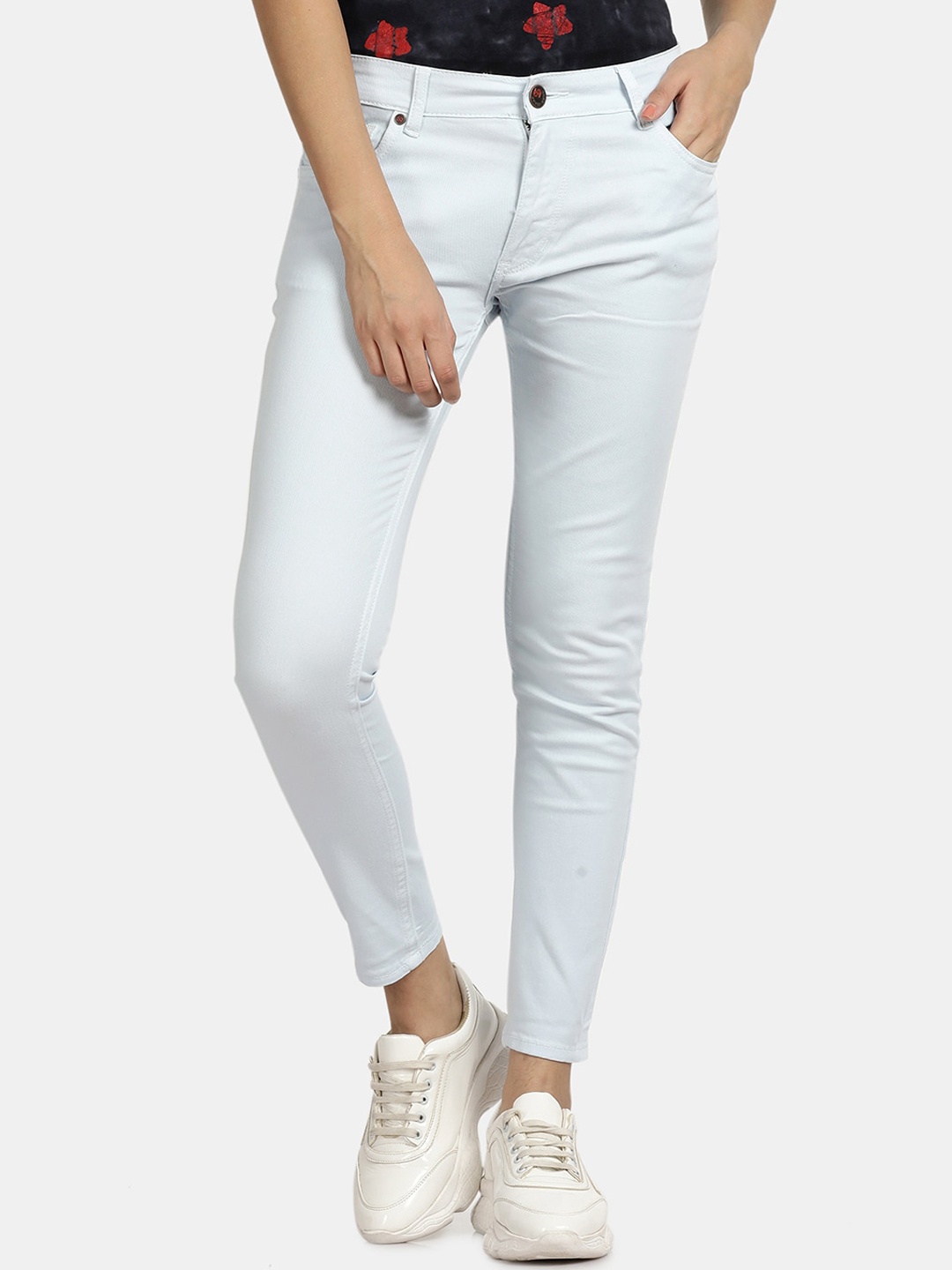 

Llak Jeans Women Skinny Fit Stretchable Cotton Jeans, Blue