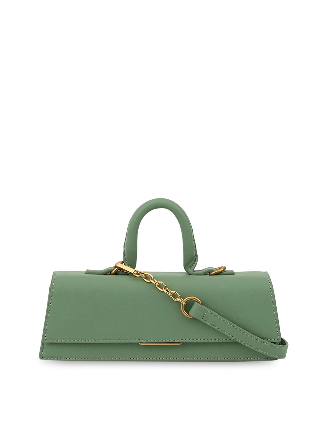 

MIRAGGIO Textured Structured Handheld Bag, Green