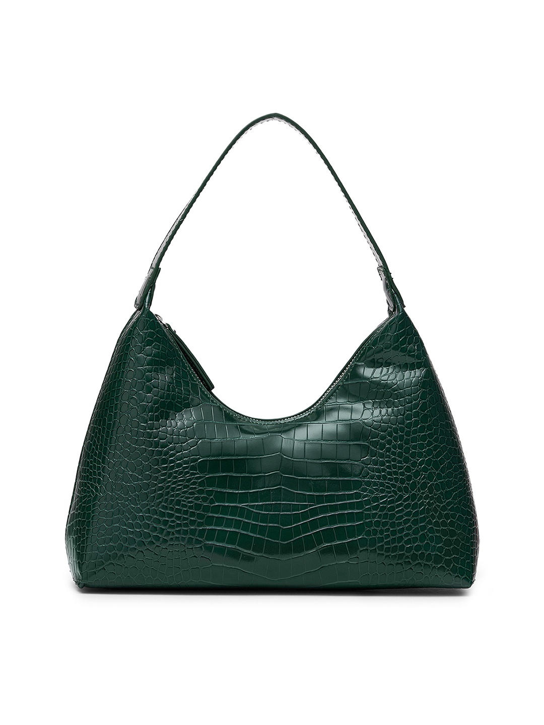 

MIRAGGIO Women Green Textured Hobo Structured Shoulder Bag