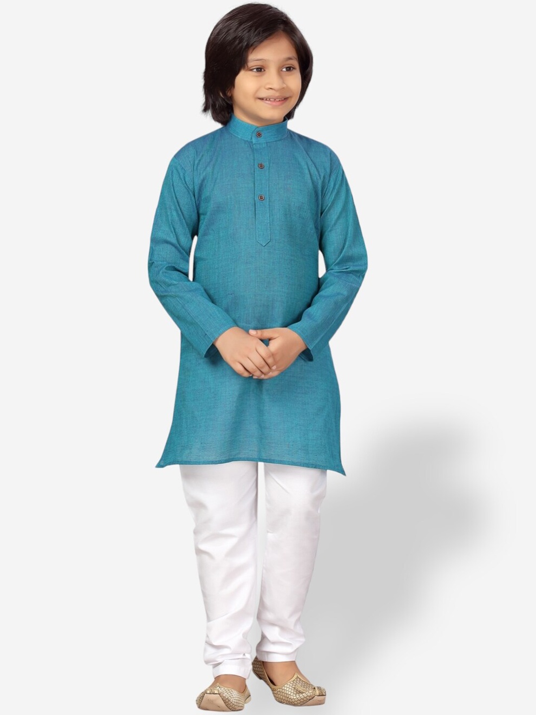 

Aarika Boys Pure Cotton Kurta with Pyjamas, Blue