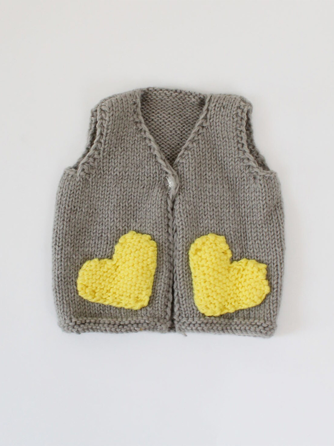 

Woonie Kids Cable Knit Sweater Acrylic Vest, Grey