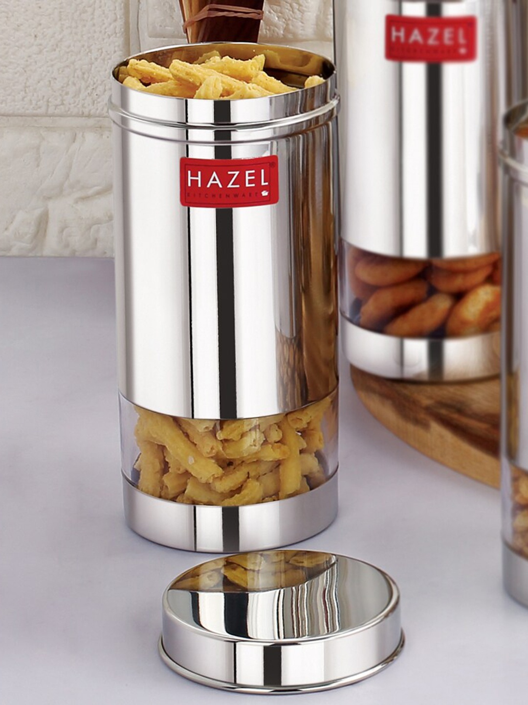 

HAZEL Stainless Steel See Through Food Storage Container With Airtight Lid 500 ml