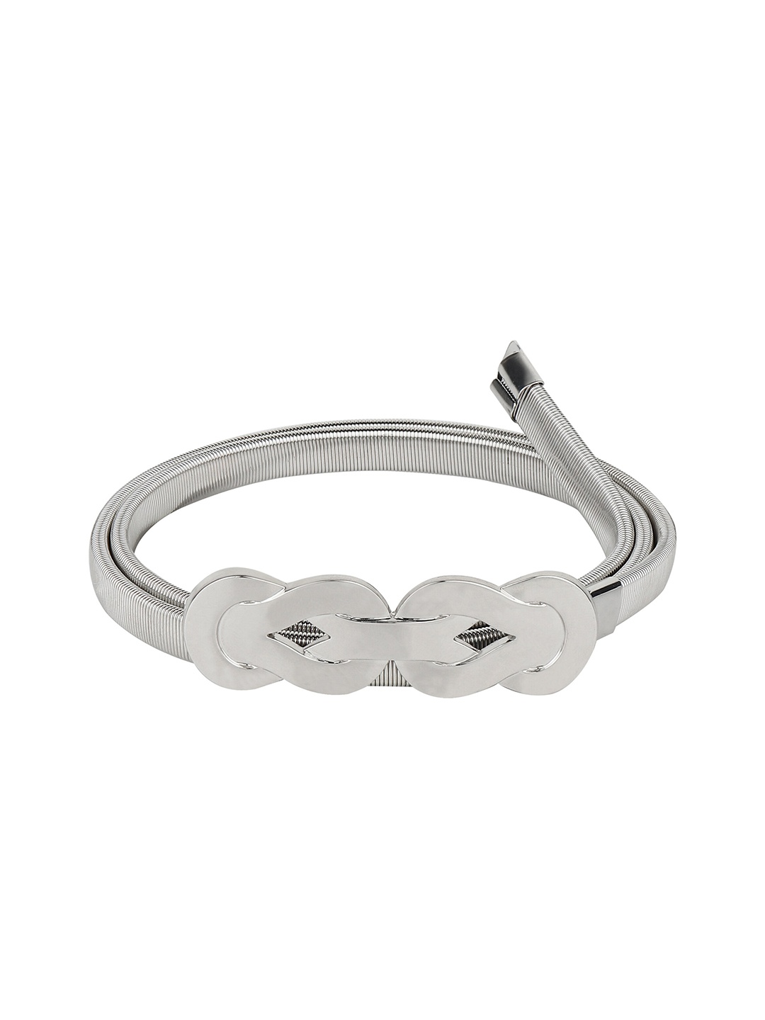 

ZORO Women Metal Stretchable Belt, Silver