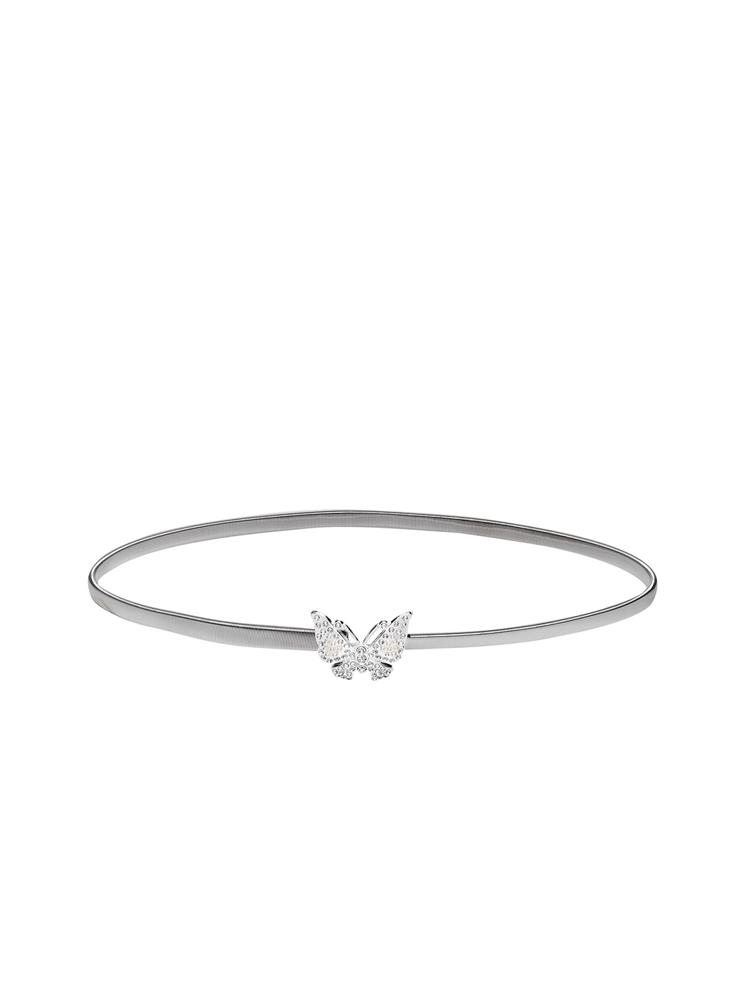 

ZORO Women Stretchable Interlock Slim Belt, White