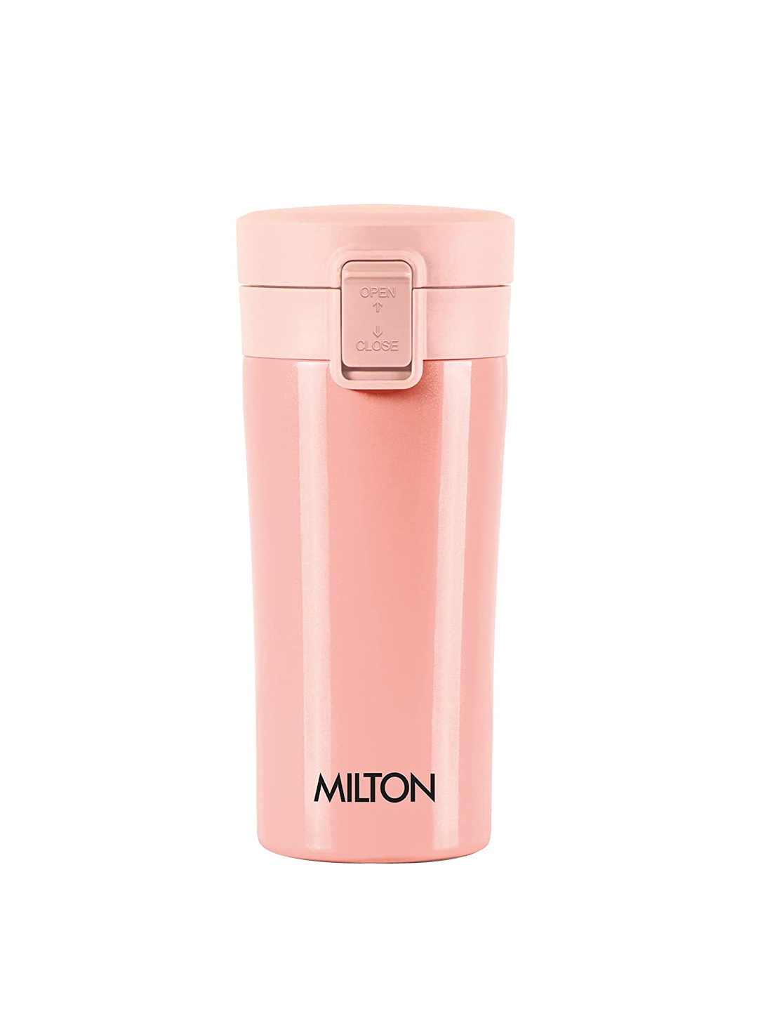 

Milton Coffee Mug Peach Thermosteel Hot or Cold Insulated Flask 350 ml