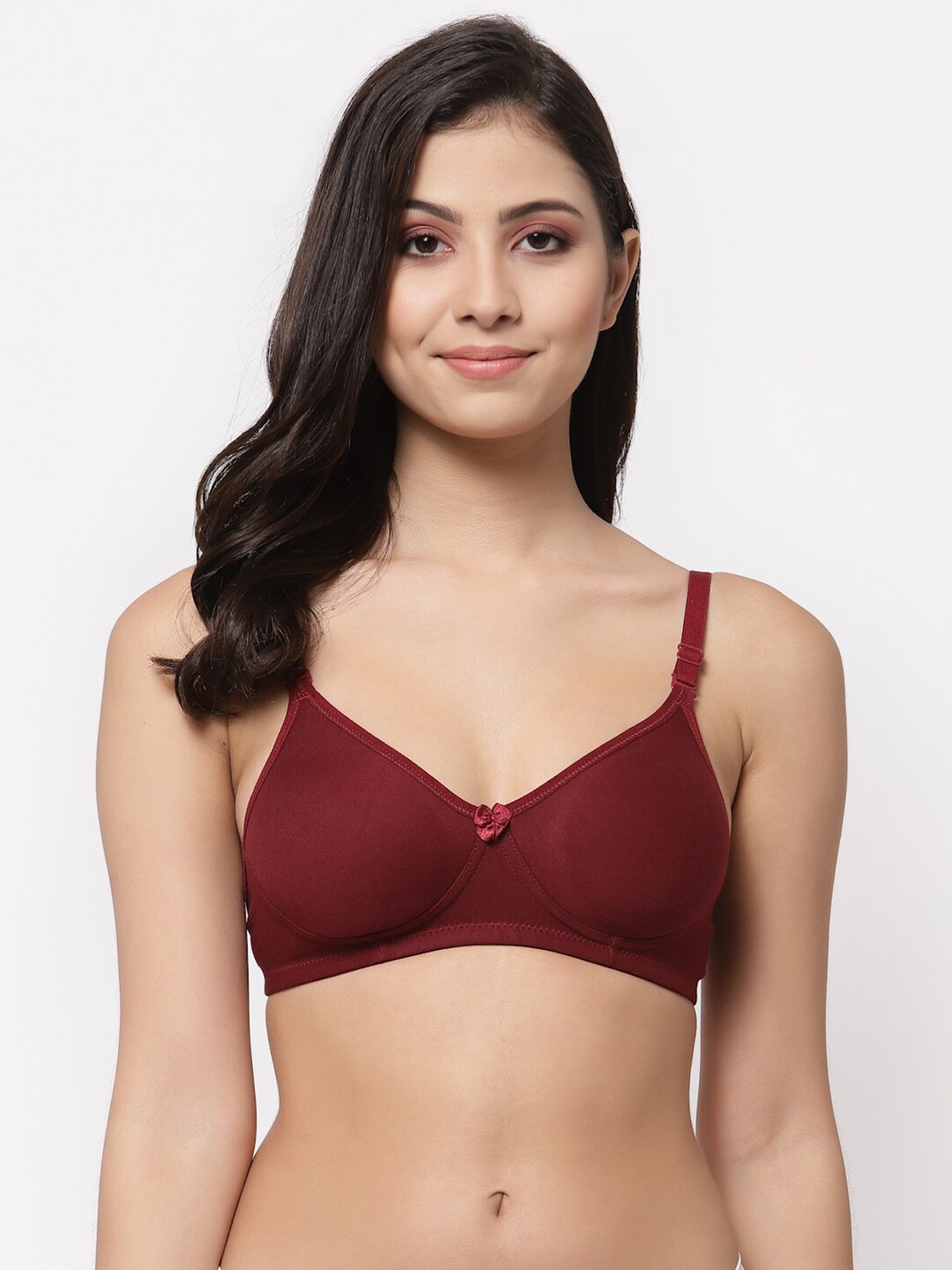 

Docare Lightly Padded Non-Wired T-Shirt Bra, Maroon