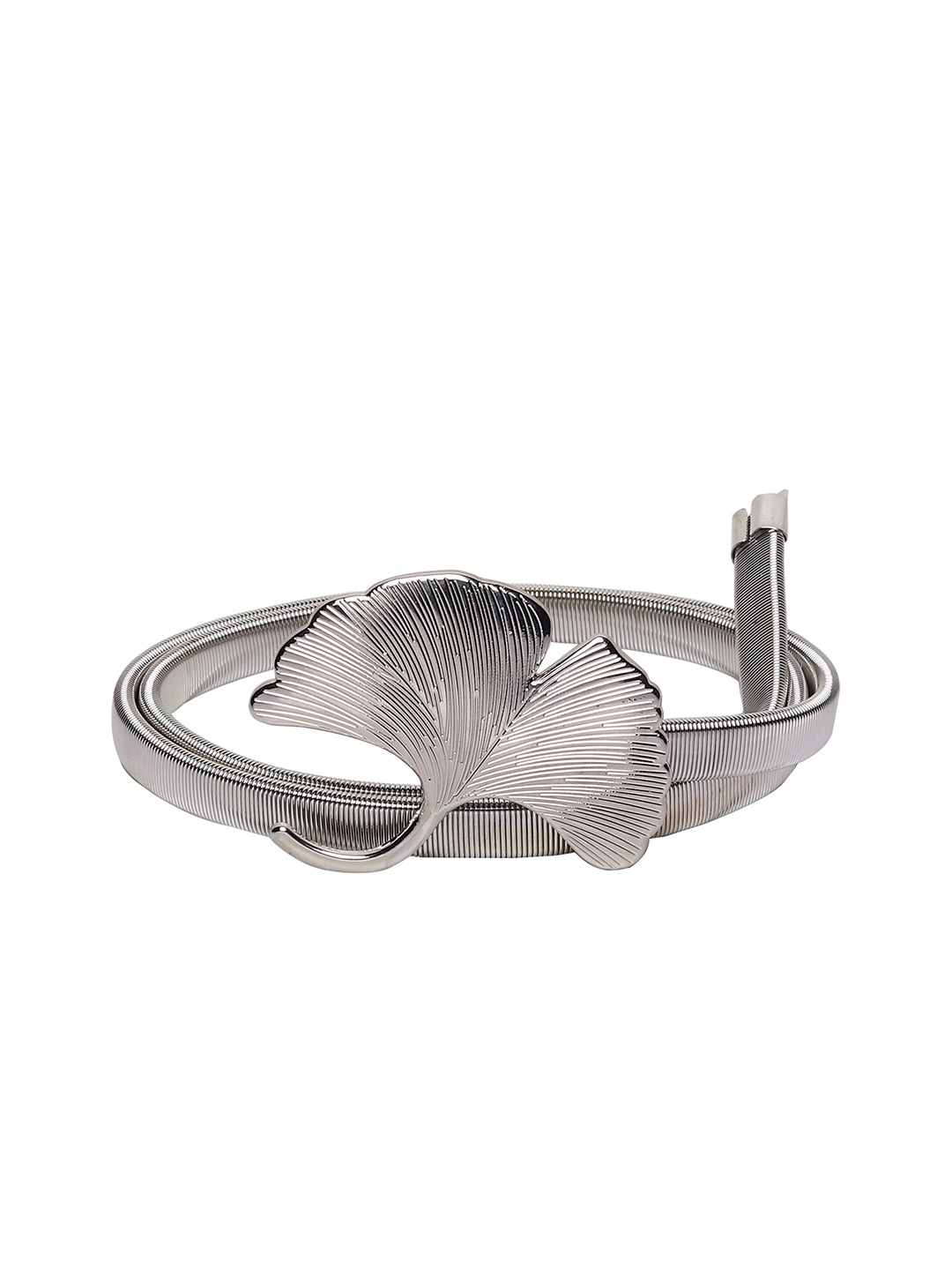 

ZORO Women Stretchable Interlock Slim Belt, Silver
