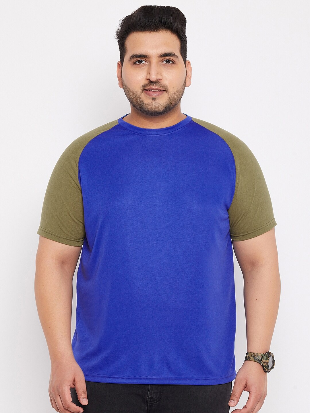 

bigbanana Plus Size Bio Finish T-shirt, Blue