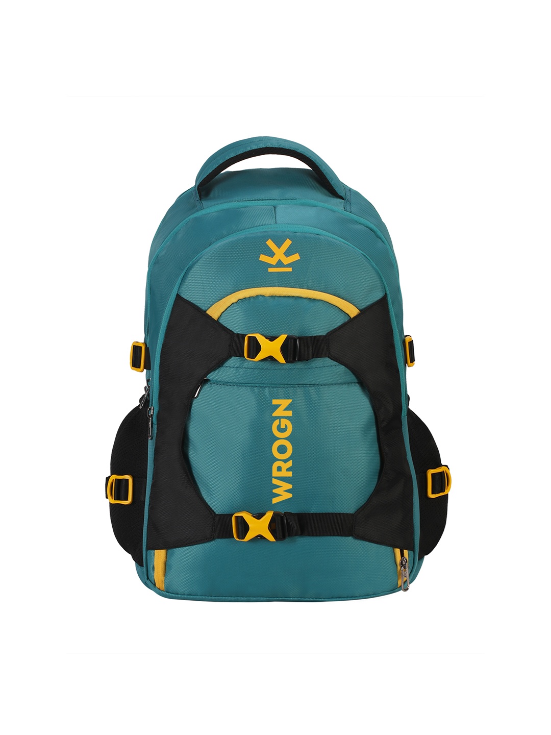 

WROGN Brand Logo Water Resistant Splash Proof Backpack, Green