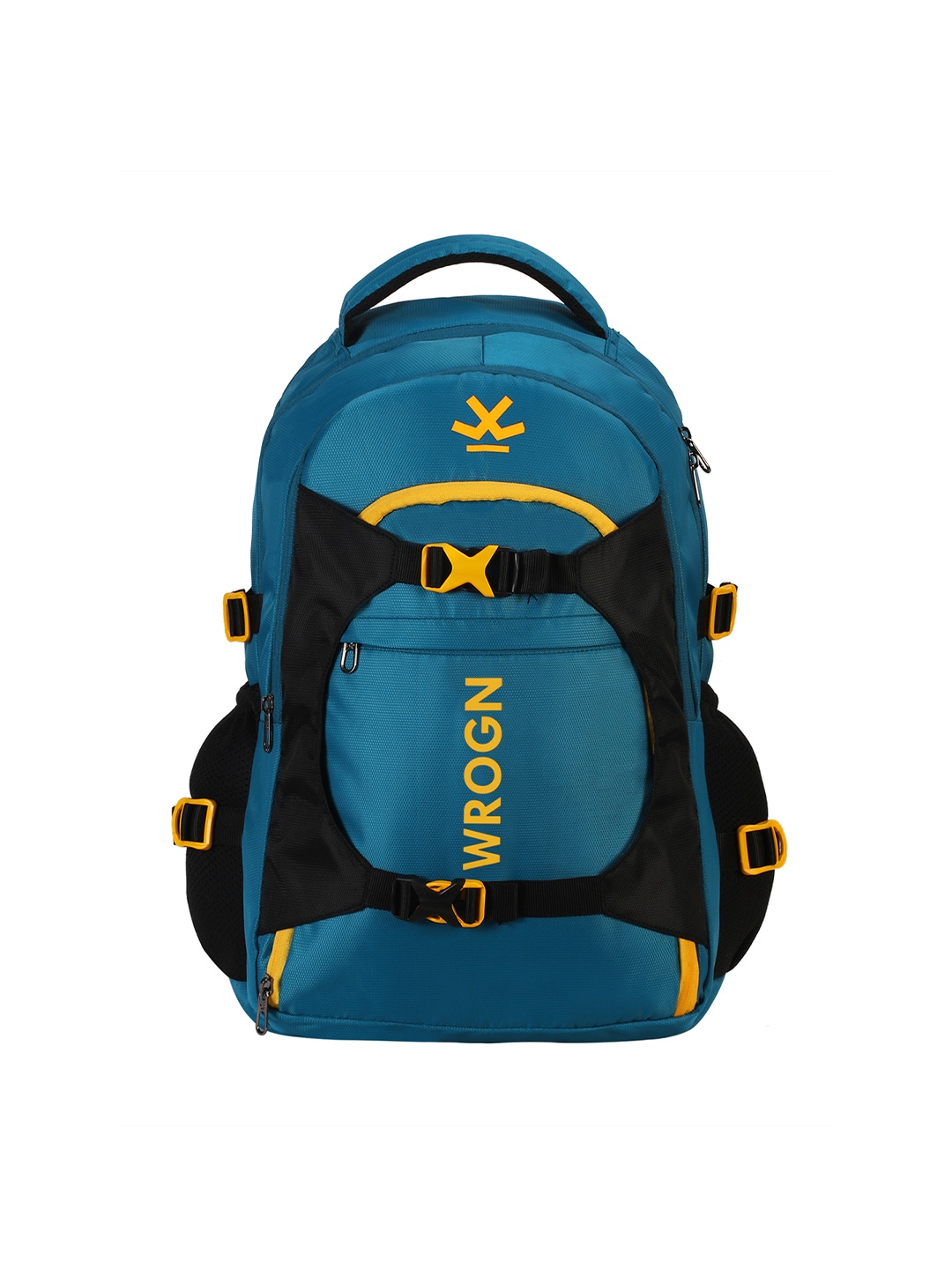 

WROGN Brand Logo Water Resistant Splash Proof Backpack, Teal