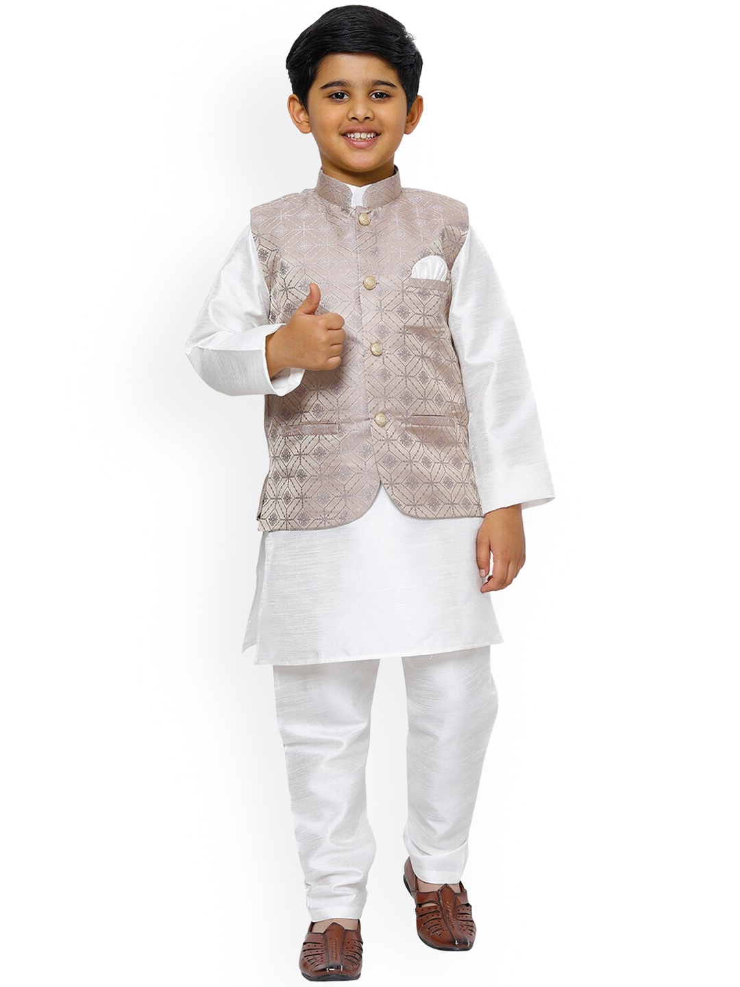 

Pro-Ethic STYLE DEVELOPER Boys Striped Kurta with Pyjamas, Purple