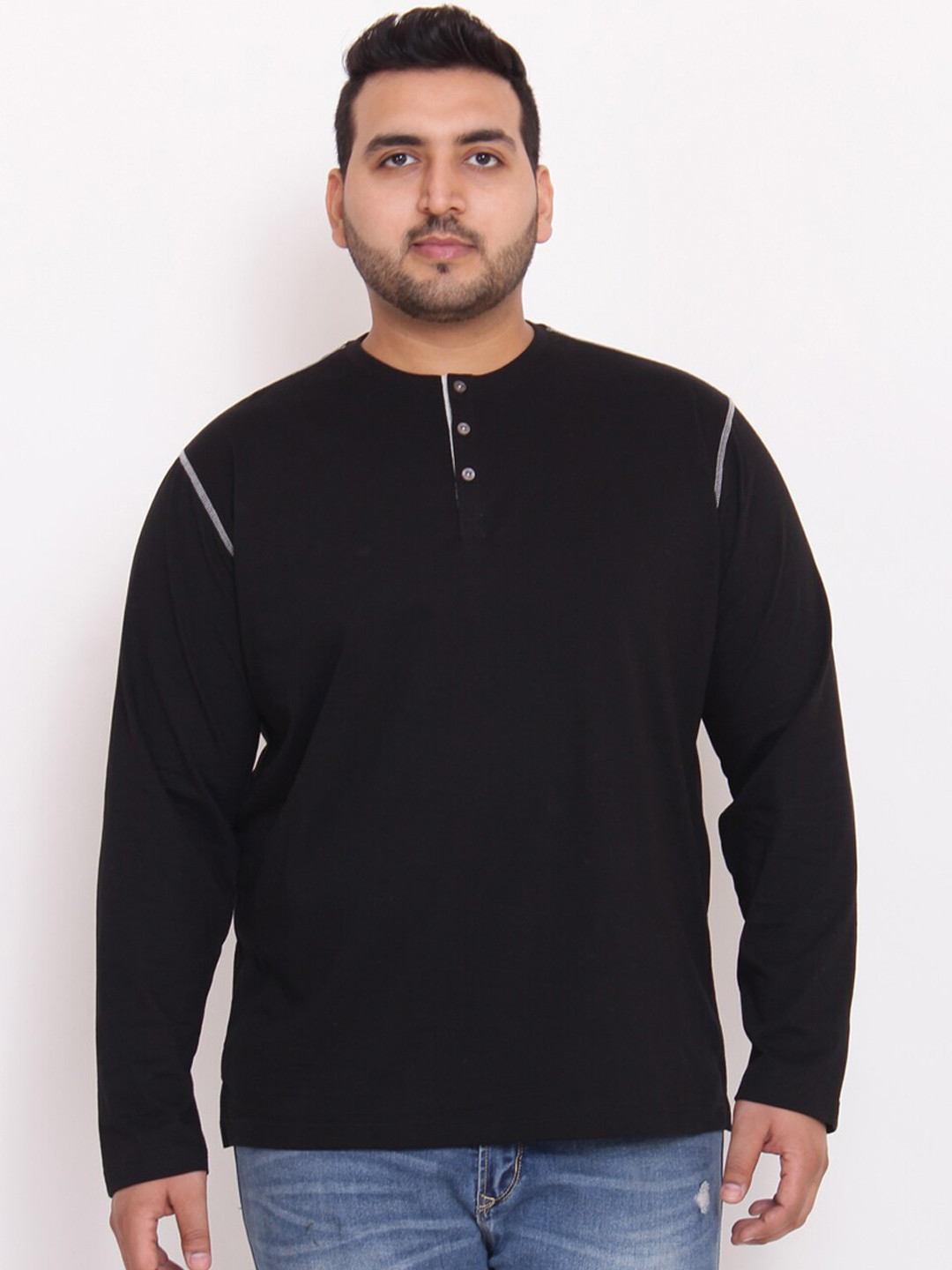 

bigbanana Plus Size Bio Finish Pure Cotton T-shirt, Black