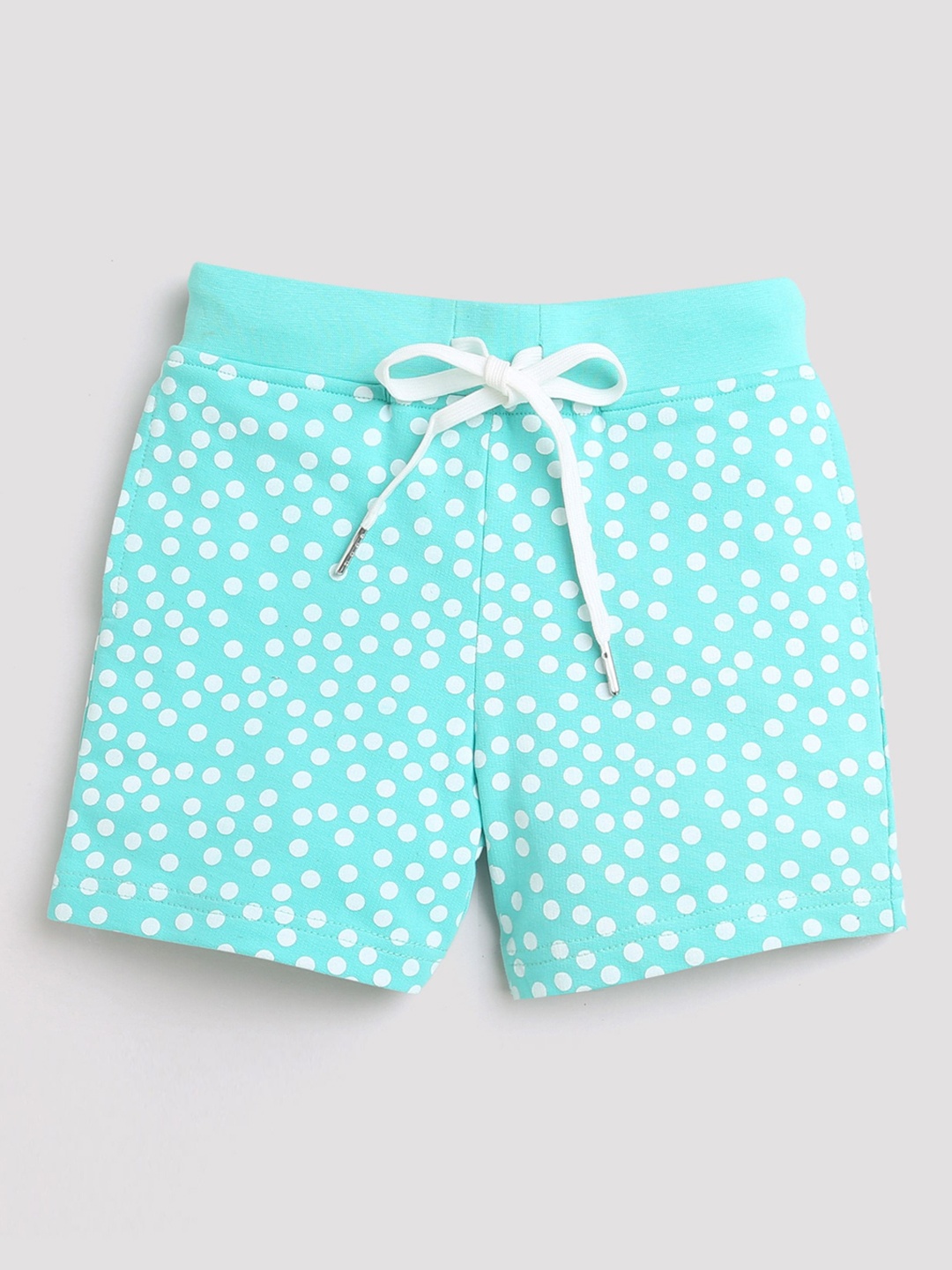 

Tiny Girl Geometric Printed Mid Rise Shorts, Blue