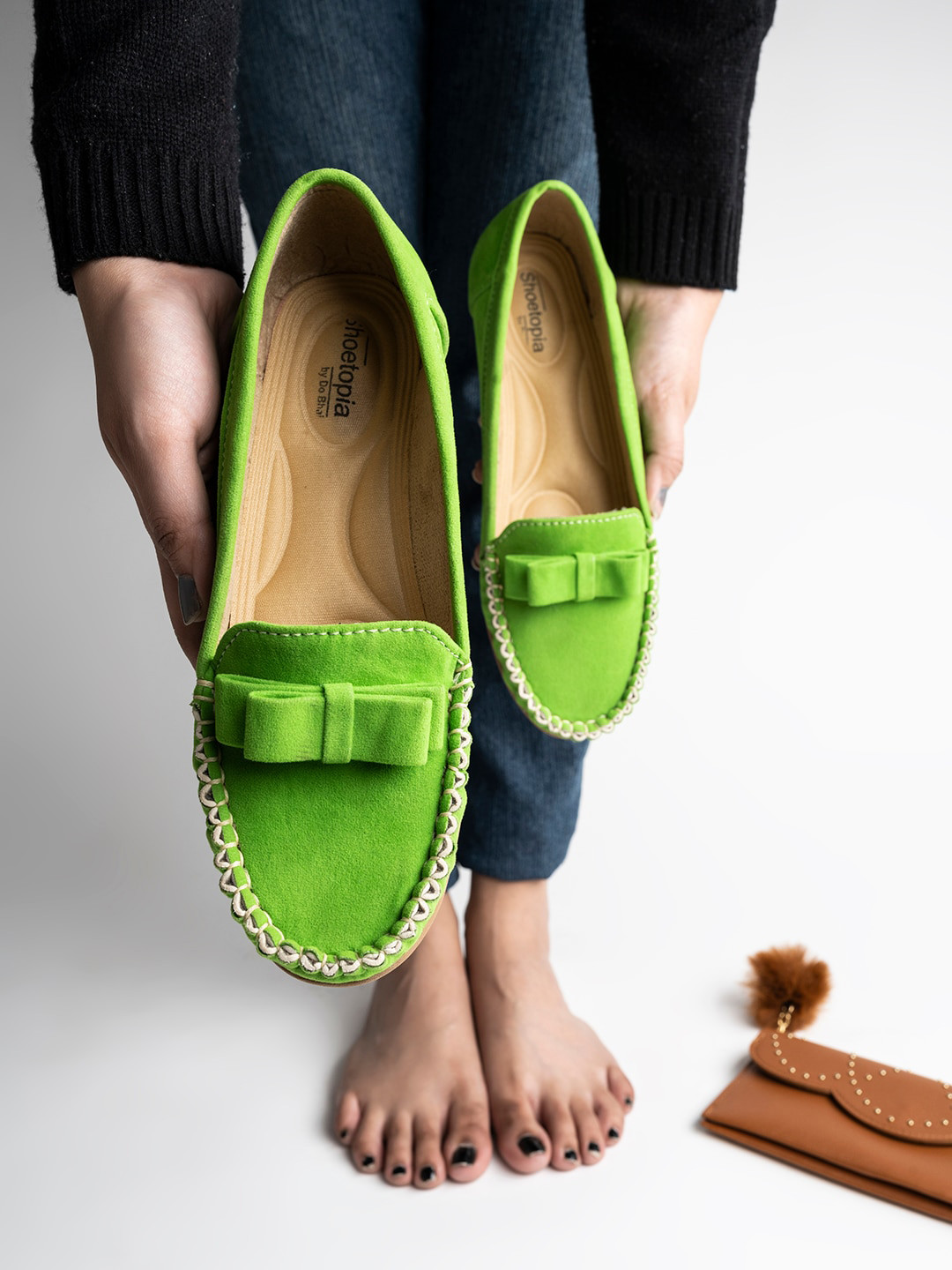 

Shoetopia Girls Mid-Rise Ballerinas, Green