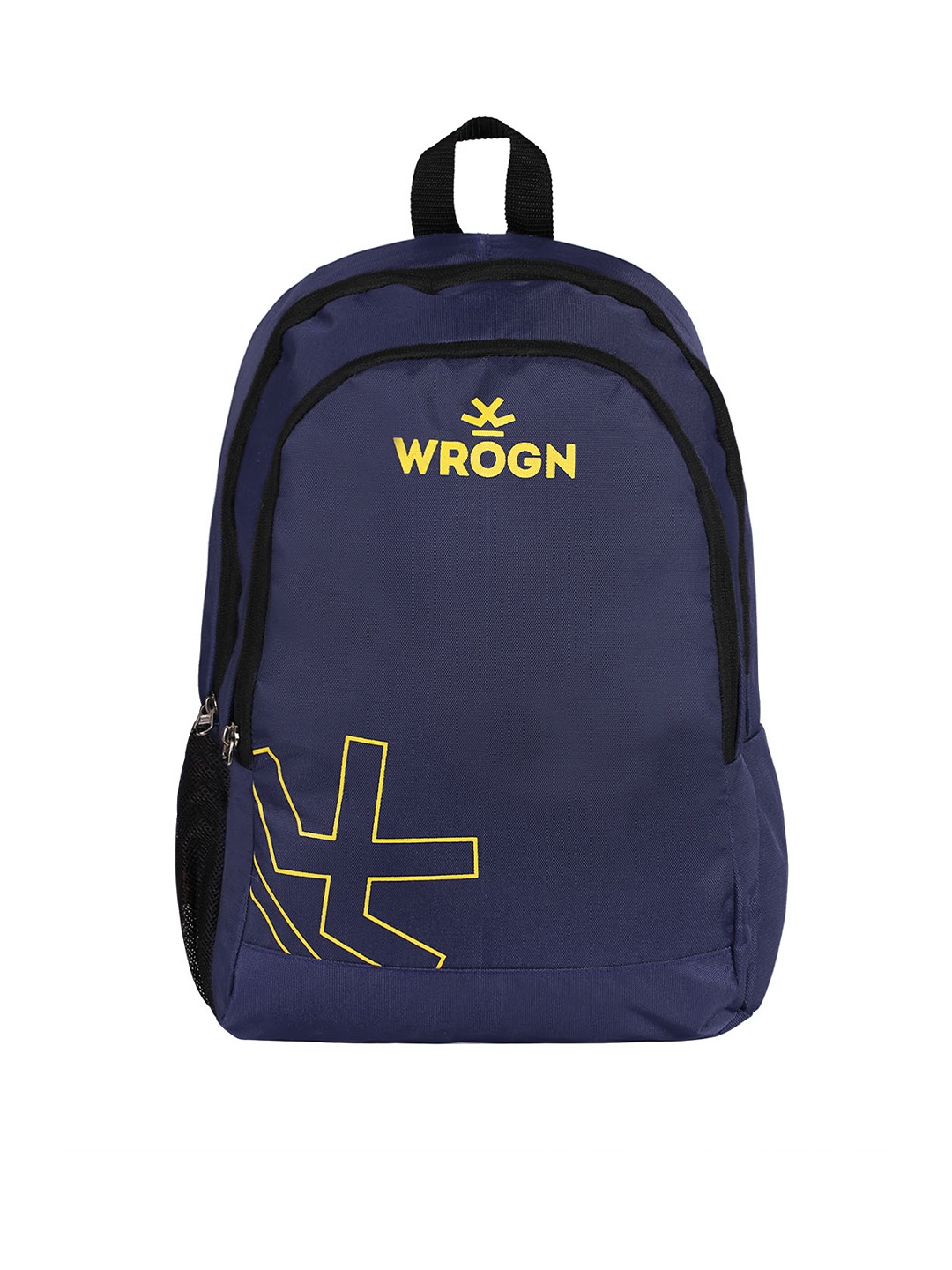 

WROGN Brand Logo Water Resistant Laptop Backpack, Navy blue