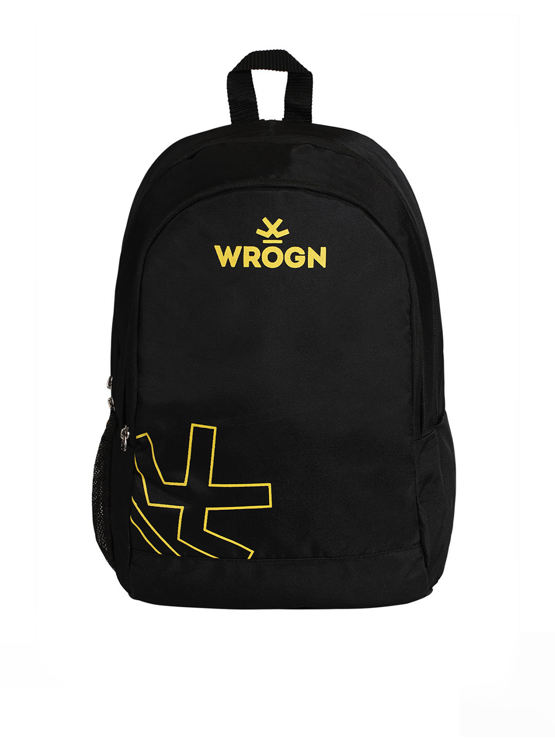 

WROGN Brand Logo Water Resistant Laptop Backpack, Black